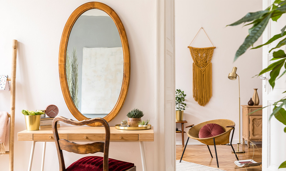 wooden dressing table