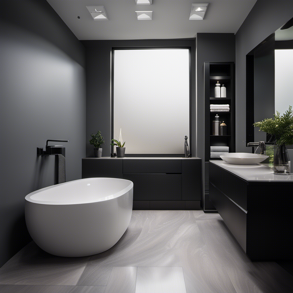 gray bathroom