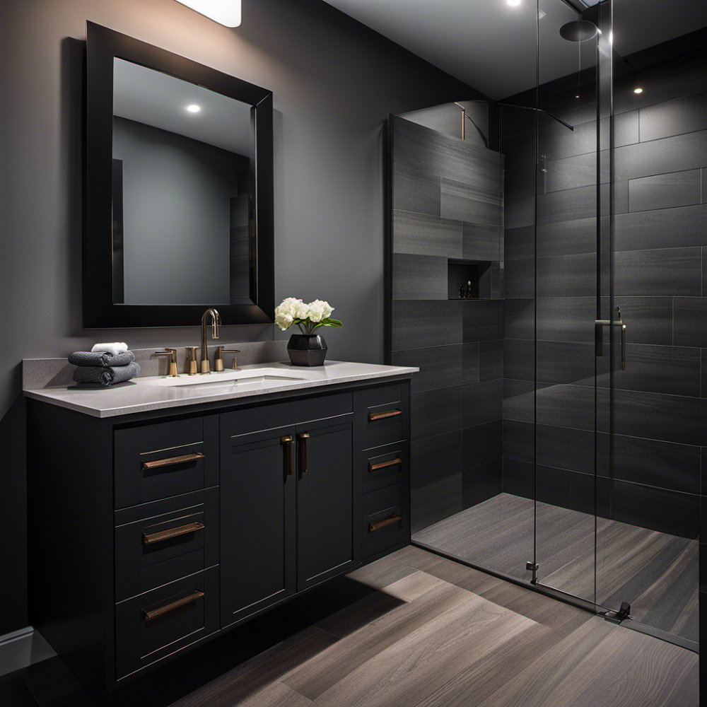 gray bathroom