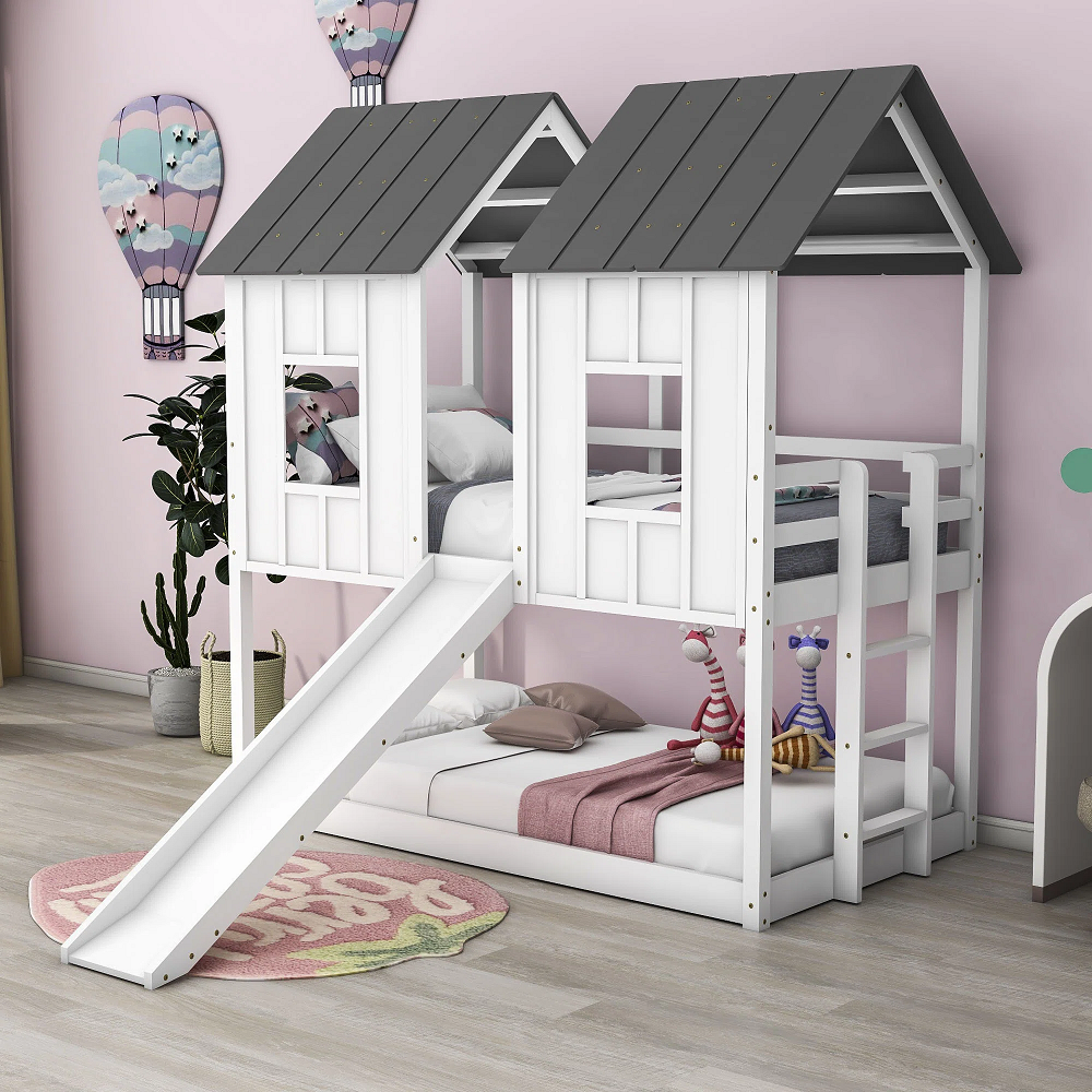 bunk bed with slide