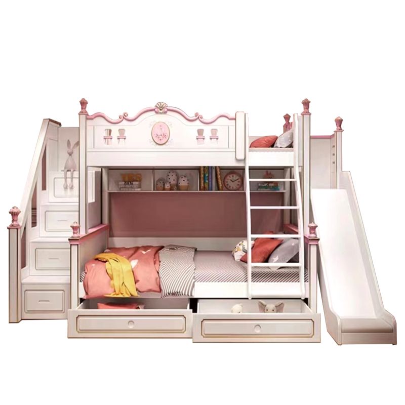 princess-bunk-bed-with-slide-and-storage-stairs