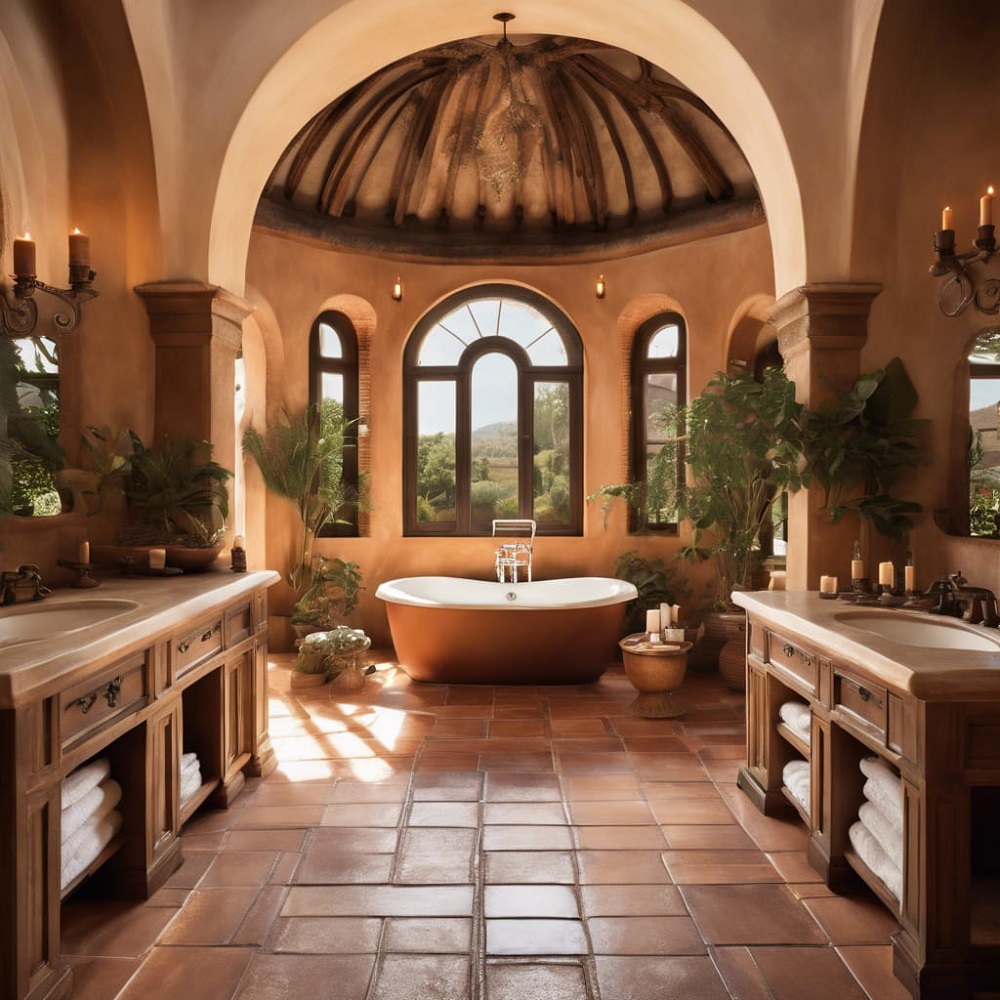 spanish style bathroom 