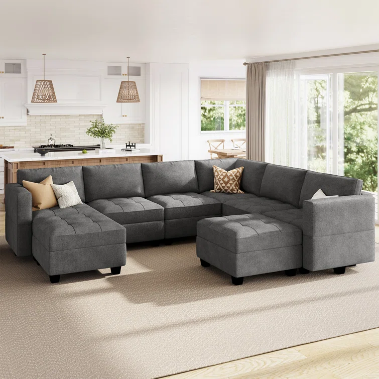 Honbay-Modular-U-Shaped-Sectional-Sofa