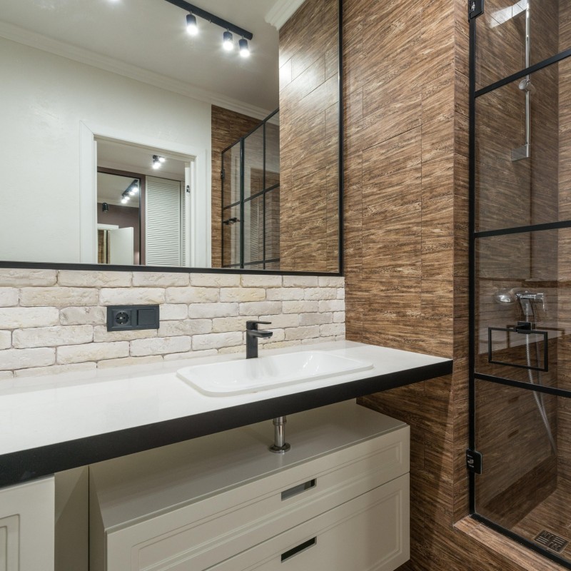 black and brown bathroom ideas